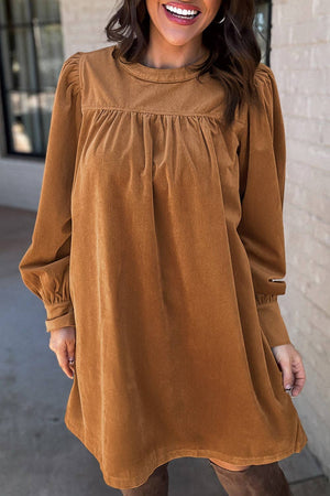 Corduroy Desert Gold Dress