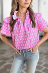 Fun in Floral Blouse