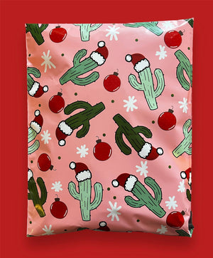 14.5x19 Western Wonderland Christmas Poly Mailers : 50 pack