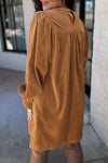 Corduroy Desert Gold Dress