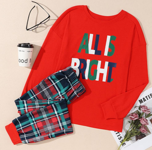 All Is Bright Pajama Set