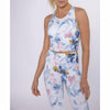 Watercolor Floral Cross Back