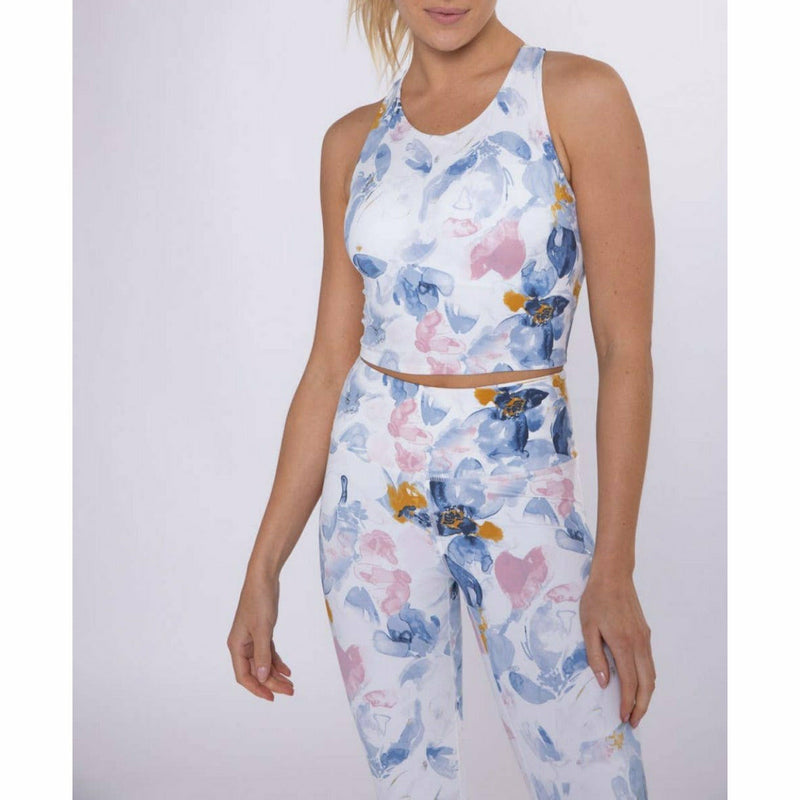 Watercolor Floral Cross Back