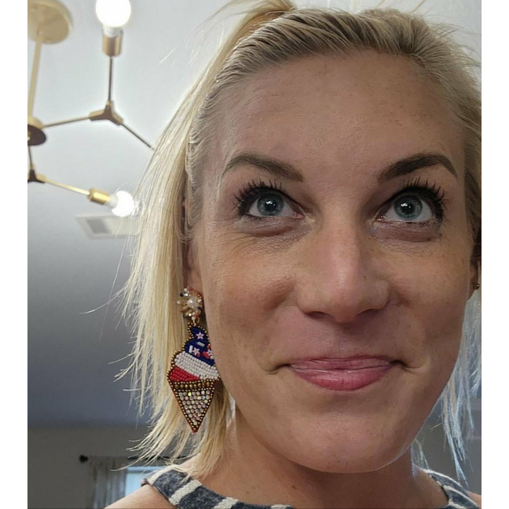 Patriotic Ice Cream Dangles