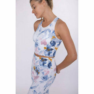 Watercolor Floral Cross Back